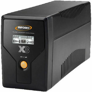 SAI Interactivo INFOSEC X3 EX LCD-USB 500 Negro - HAMISHOP07