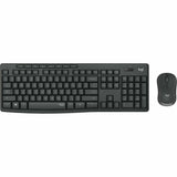 Teclado y Ratón Inalámbrico Logitech MK295 Negro Blanco Gris Portugués - HAMISHOP07