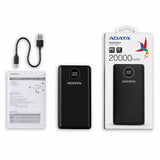Power Bank Adata P20000QCD Negro 20000 mAh - HAMISHOP07