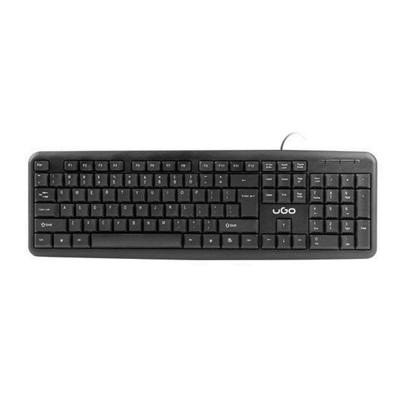 Teclado Ugo ASKJA K110 US Negro QWERTY - HAMISHOP07