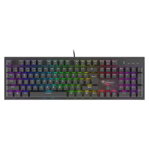 Teclado Gaming Genesis Thor 300 RGB RGB Negro Qwerty Español - HAMISHOP07