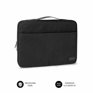 Maletín para Portátil Subblim Funda Ordenador Elegant Laptop Sleeve 13,3-14" Black